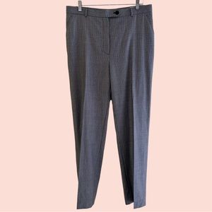 Bernard Zins Paris Vintage  Black/White Check Wool  Flat Front Trouser 44 (14)